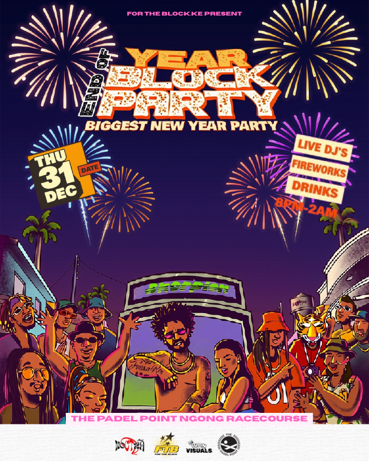End of Year Block Party poster