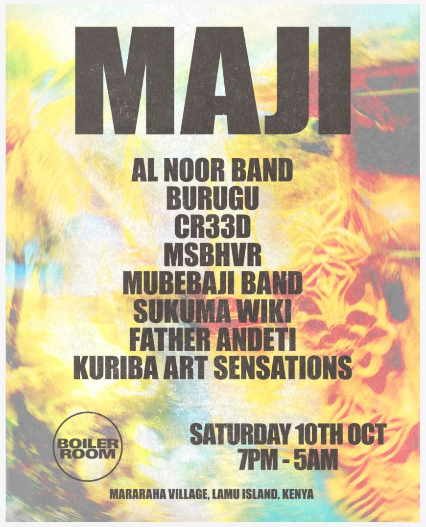 MAJI | Boiler Room Broadcast Lab poster