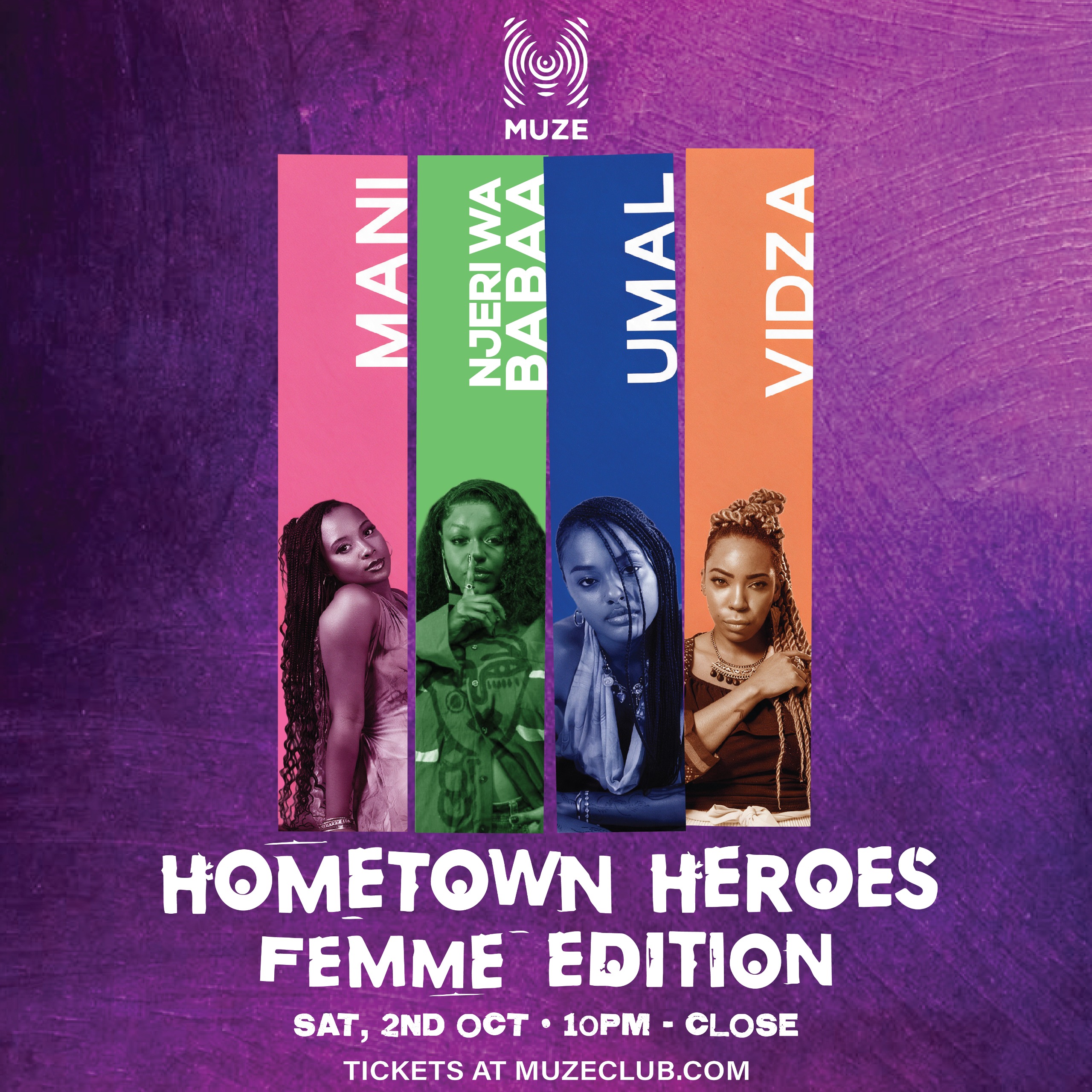 MUZE Club pres. Hometown Heroes: Femme Edition poster